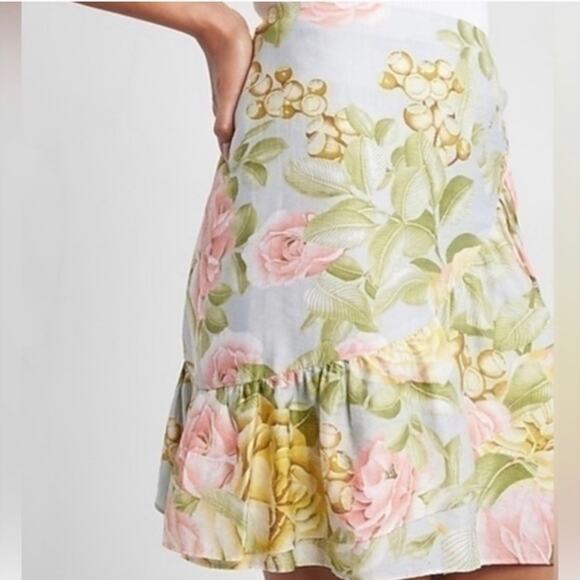 EXPRESS Floral Ruffle Skirt - Picture 3 of 12